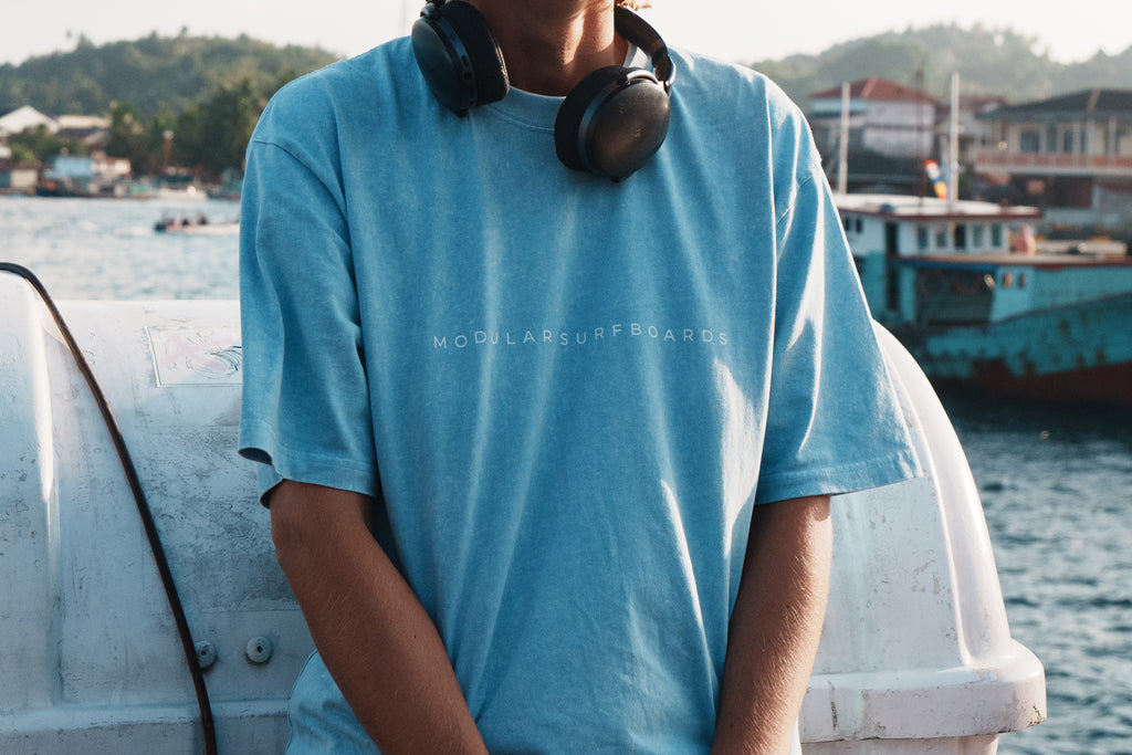 T-shirt Modular Surfboard - Bleu